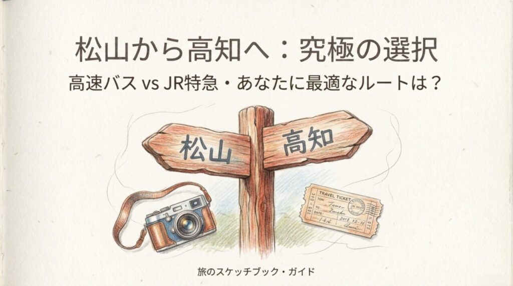 松山駅から高知駅への行き方｜高速バスとJRの料金・時間比較