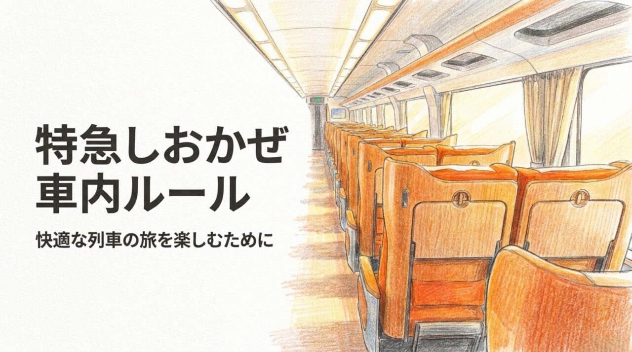特急しおかぜ車内ルール｜飲食・喫煙・ゴミ・携帯電話を解説
