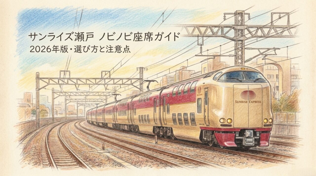 サンライズ瀬戸ノビノビ座席ガイド2026年版のスライド