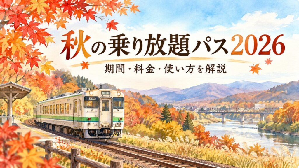 秋の乗り放題パス2026完全ガイド｜期間・料金・使い方を解説