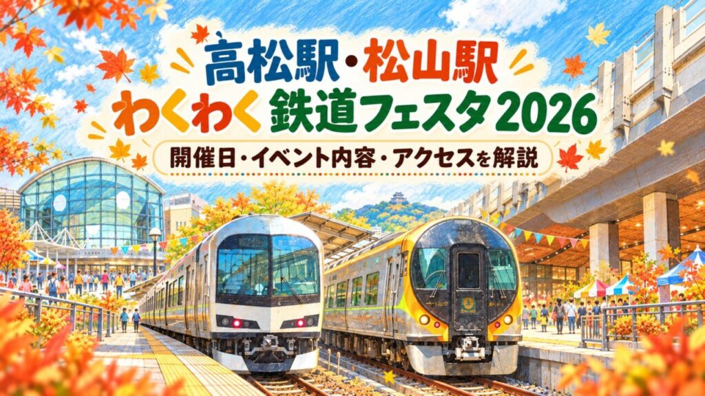 高松駅・松山駅わくわく鉄道フェスタ2026｜開催日・イベント内容・アクセスを解説